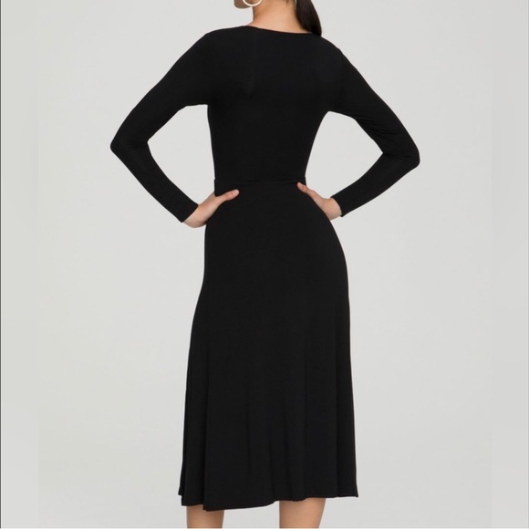 Good American Cut Out Double Layered Midi Dress - Picture 7 of 7